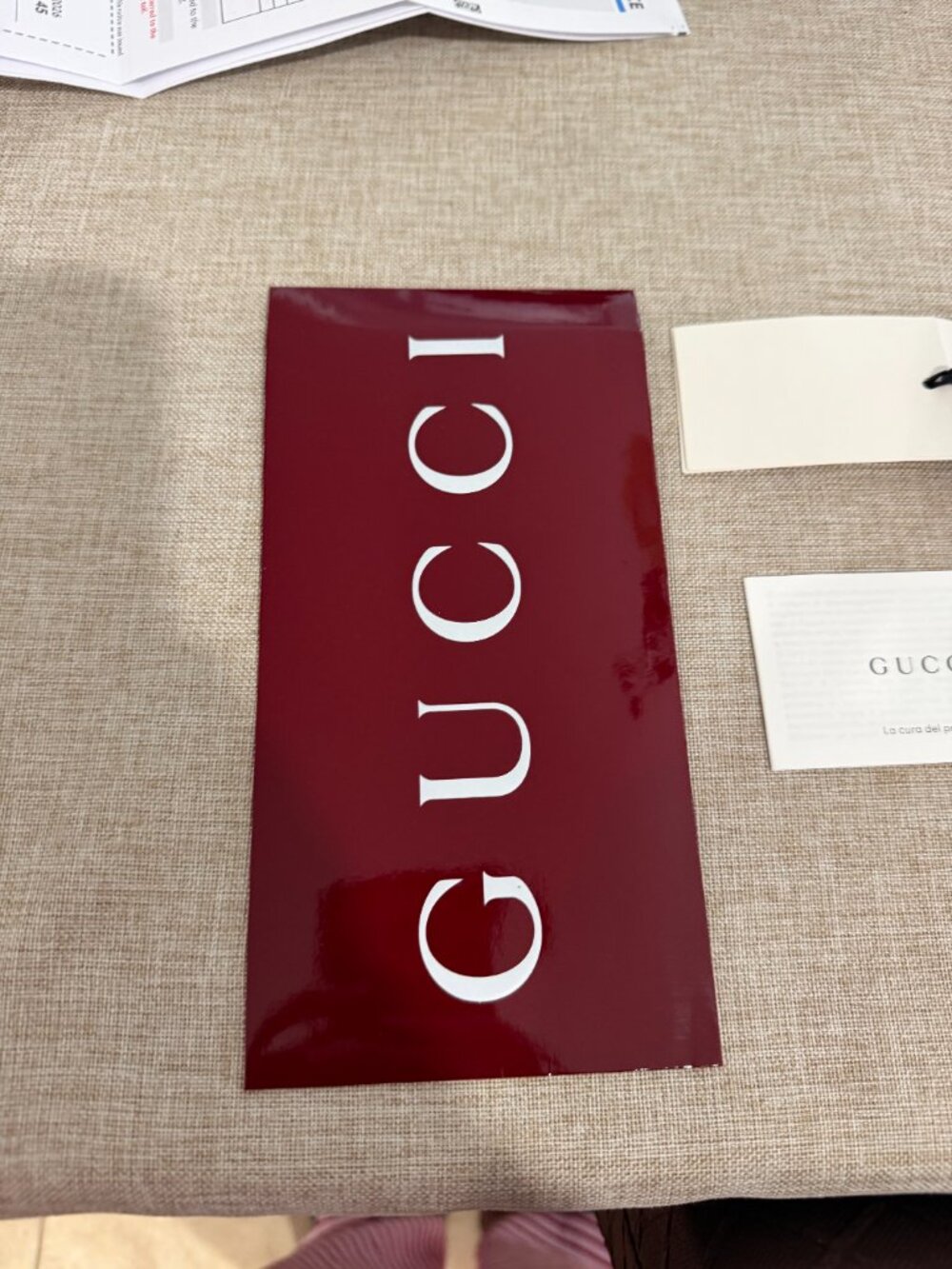 Gucci Medium Tote Bag, Borwn with Gold GG - Picture 8 of 13